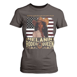 Black Cowgirl T Shirt For Women Melanin Rodeo Queen African American TS09 Dark Chocolate Print Your Wear