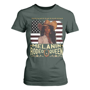 Black Cowgirl T Shirt For Women Melanin Rodeo Queen African American TS09 Dark Forest Green Print Your Wear