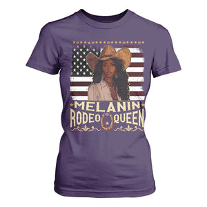 Black Cowgirl T Shirt For Women Melanin Rodeo Queen African American TS09 Purple Print Your Wear