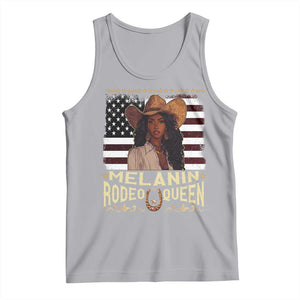 Black Cowgirl Tank Top Melanin Rodeo Queen African American TS09 Athletic Heather Print Your Wear