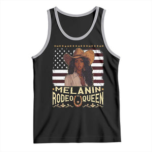 Black Cowgirl Tank Top Melanin Rodeo Queen African American TS09 Black Athletic Heather Print Your Wear