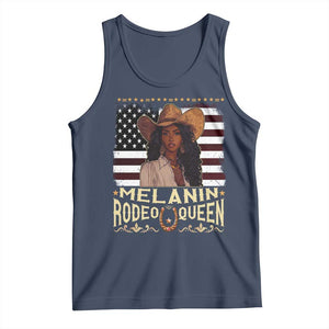 Black Cowgirl Tank Top Melanin Rodeo Queen African American TS09 Navy Print Your Wear