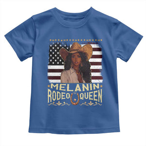 Black Cowgirl Toddler T Shirt Melanin Rodeo Queen African American TS09 Royal Blue Print Your Wear