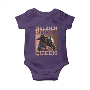 African American Cowgirl Baby Onesie Melanin Rodeo Queen TS09 Purple Print Your Wear