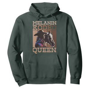 African American Cowgirl Hoodie Melanin Rodeo Queen TS09 Dark Forest Green Print Your Wear