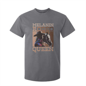 African American Cowgirl T Shirt For Kid Melanin Rodeo Queen TS09 Charcoal Print Your Wear