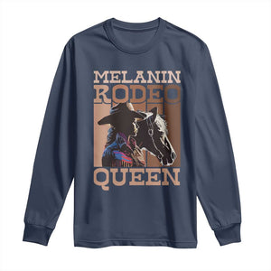 African American Cowgirl Long Sleeve Shirt Melanin Rodeo Queen TS09 Navy Print Your Wear