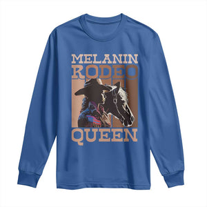 African American Cowgirl Long Sleeve Shirt Melanin Rodeo Queen TS09 Royal Blue Print Your Wear