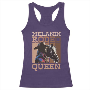 African American Cowgirl Racerback Tank Top Melanin Rodeo Queen TS09 Purple Print Your Wear