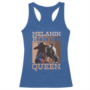 African American Cowgirl Racerback Tank Top Melanin Rodeo Queen TS09 Royal Blue Print Your Wear