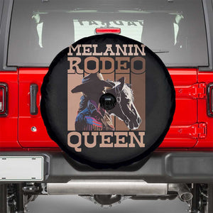 African American Cowgirl Spare Tire Cover Melanin Rodeo Queen TS09 Black Print Your Wear