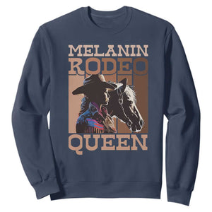 African American Cowgirl Sweatshirt Melanin Rodeo Queen TS09 Navy Print Your Wear