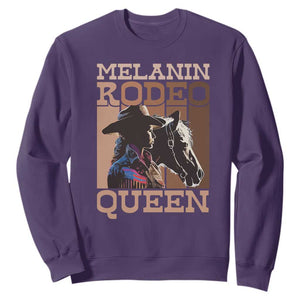 African American Cowgirl Sweatshirt Melanin Rodeo Queen TS09 Purple Print Your Wear