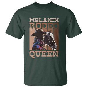 African American Cowgirl T Shirt Melanin Rodeo Queen TS09 Dark Forest Green Print Your Wear