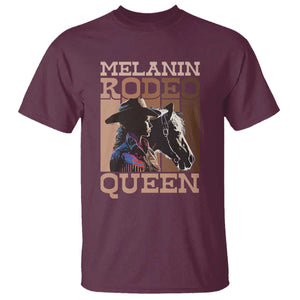 African American Cowgirl T Shirt Melanin Rodeo Queen TS09 Maroon Print Your Wear