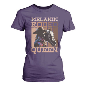 African American Cowgirl T Shirt For Women Melanin Rodeo Queen TS09 Purple Print Your Wear