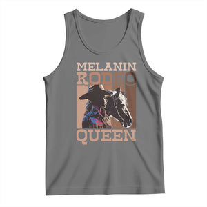 African American Cowgirl Tank Top Melanin Rodeo Queen TS09 Black Heather Print Your Wear