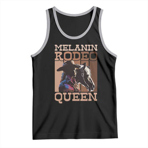 African American Cowgirl Tank Top Melanin Rodeo Queen TS09 Black Athletic Heather Print Your Wear