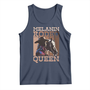 African American Cowgirl Tank Top Melanin Rodeo Queen TS09 Navy Print Your Wear