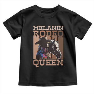 African American Cowgirl Toddler T Shirt Melanin Rodeo Queen TS09 Black Print Your Wear