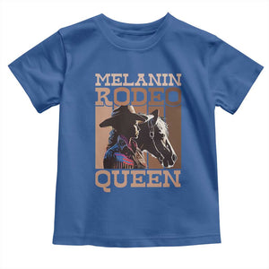 African American Cowgirl Toddler T Shirt Melanin Rodeo Queen TS09 Royal Blue Print Your Wear