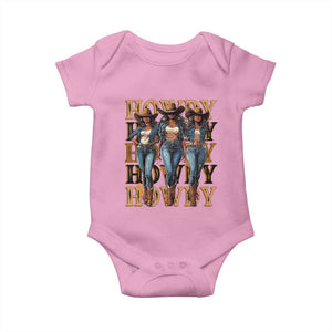 Black Cowgirl Baby Onesie Howdy Melanin Rodeo Queen TS09 Light Pink Print Your Wear