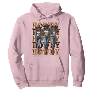 Black Cowgirl Hoodie Howdy Melanin Rodeo Queen TS09 Light Pink Print Your Wear