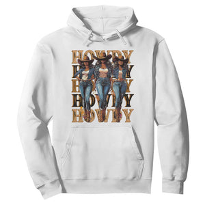 Black Cowgirl Hoodie Howdy Melanin Rodeo Queen TS09 White Print Your Wear