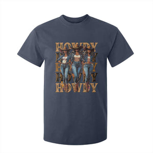 Black Cowgirl T Shirt For Kid Howdy Melanin Rodeo Queen TS09 Navy Print Your Wear