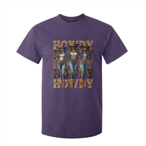 Black Cowgirl T Shirt For Kid Howdy Melanin Rodeo Queen TS09 Purple Print Your Wear