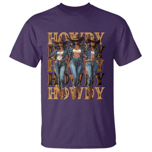 Black Cowgirl T Shirt Howdy Melanin Rodeo Queen TS09 Purple Print Your Wear