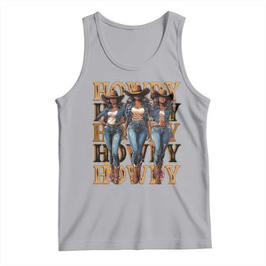 Black Cowgirl Tank Top Howdy Melanin Rodeo Queen TS09 Athletic Heather Print Your Wear