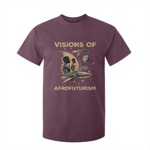 Visions Of Afrofuturism African American T Shirt For Kid Black History And Future TS09 Maroon Print Your Wear