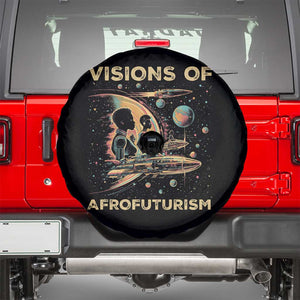 Visions Of Afrofuturism African American Spare Tire Cover Black History And Future TS09 Black Print Your Wear