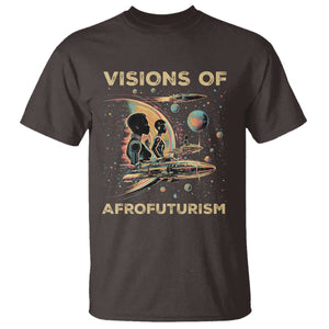 Visions Of Afrofuturism African American T Shirt Black History And Future TS09 Dark Chocolate Print Your Wear