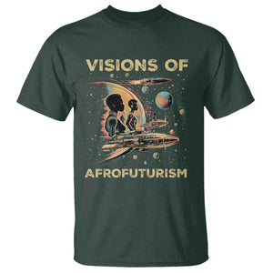 Visions Of Afrofuturism African American T Shirt Black History And Future TS09 Dark Forest Green Print Your Wear