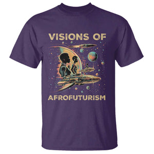 Visions Of Afrofuturism African American T Shirt Black History And Future TS09 Purple Print Your Wear