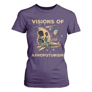 Visions Of Afrofuturism African American T Shirt For Women Black History And Future TS09 Purple Print Your Wear