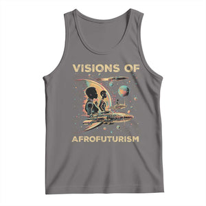 Visions Of Afrofuturism African American Tank Top Black History And Future TS09 Deep Heather Print Your Wear