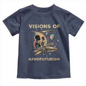 Visions Of Afrofuturism African American Toddler T Shirt Black History And Future TS09 Navy Print Your Wear