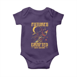 Afrofuturism African American Baby Onesie Futures Crafted With Culture TS09 Purple Print Your Wear