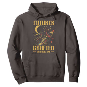 Afrofuturism African American Hoodie Futures Crafted With Culture TS09 Dark Chocolate Print Your Wear