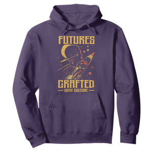 Afrofuturism African American Hoodie Futures Crafted With Culture TS09 Purple Print Your Wear