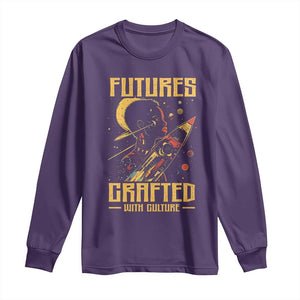 Afrofuturism African American Long Sleeve Shirt Futures Crafted With Culture TS09 Purple Print Your Wear