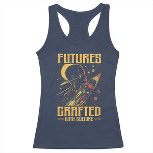 Afrofuturism African American Racerback Tank Top Futures Crafted With Culture TS09 Navy Print Your Wear