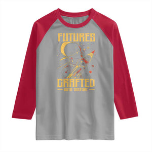 Afrofuturism African American Raglan Shirt Futures Crafted With Culture TS09 Sport Gray Red Print Your Wear