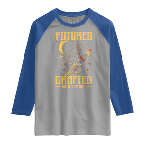 Afrofuturism African American Raglan Shirt Futures Crafted With Culture TS09 Sport Gray Royal Print Your Wear