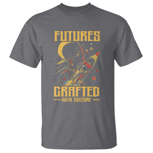 Afrofuturism African American T Shirt Futures Crafted With Culture TS09 Charcoal Print Your Wear