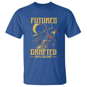 Afrofuturism African American T Shirt Futures Crafted With Culture TS09 Royal Blue Print Your Wear