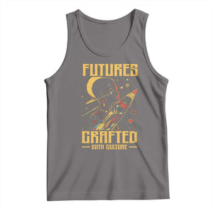 Afrofuturism African American Tank Top Futures Crafted With Culture TS09 Deep Heather Print Your Wear